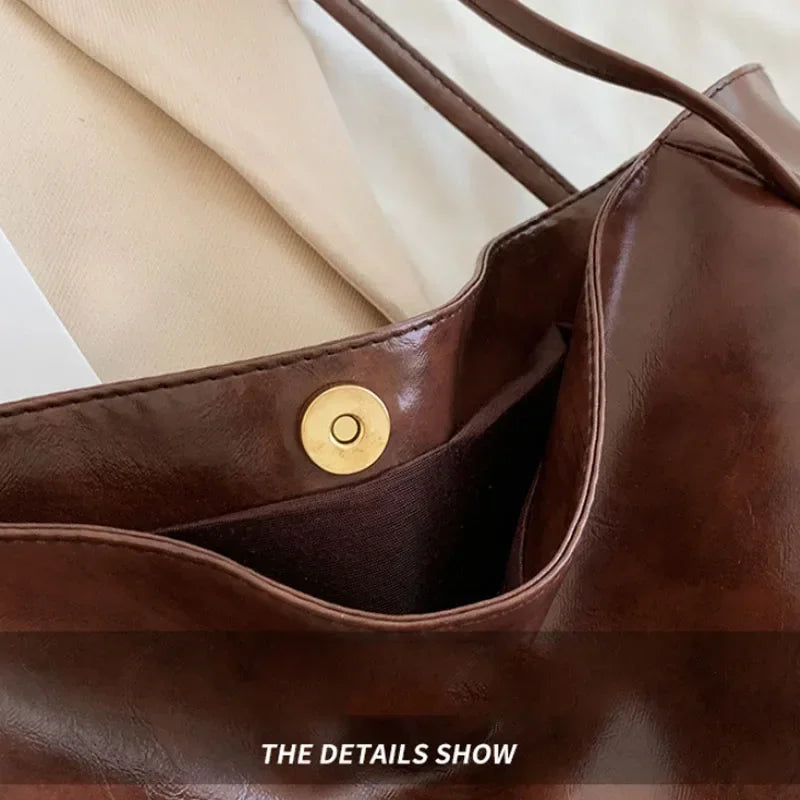 Women Tote Bag Fashion Large Capacity Soft Pu Leather