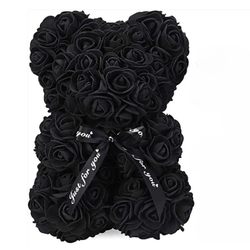 Eternal Rose Teddy Bear Gift Decoration