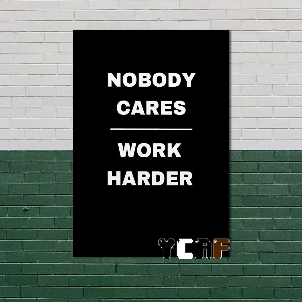 Motivational Quote Canvas Poster – Discipline Wall Art