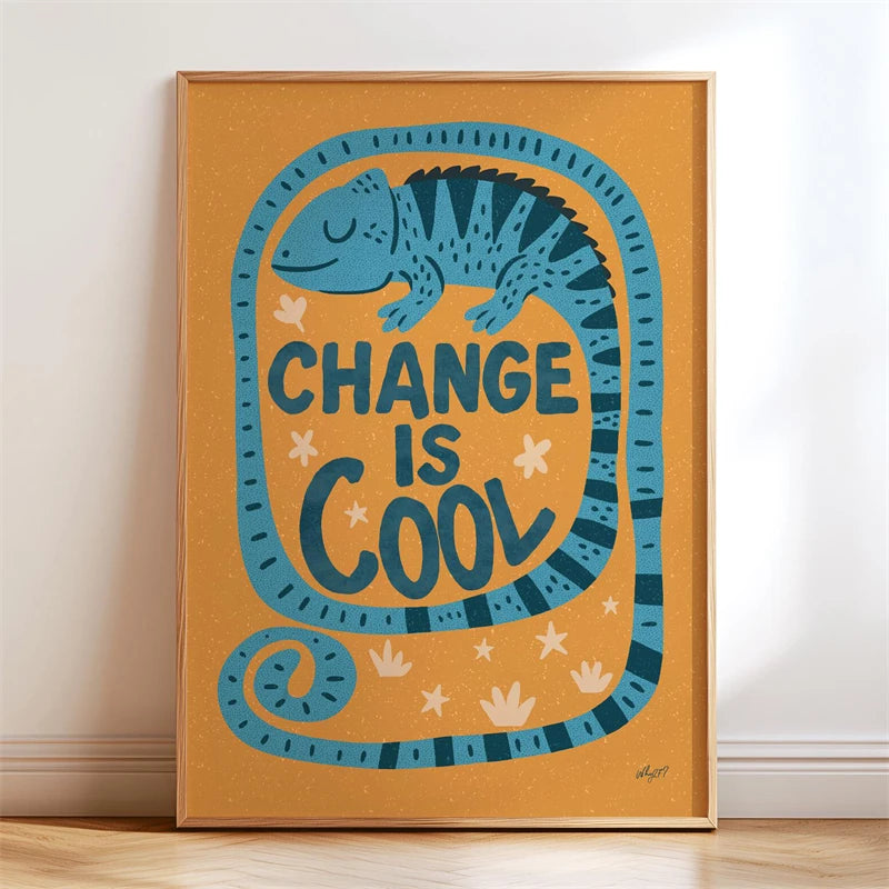 Boho Kids Wall Art Poster – Unicorn Motivational Print for Nursery & Girls Room
