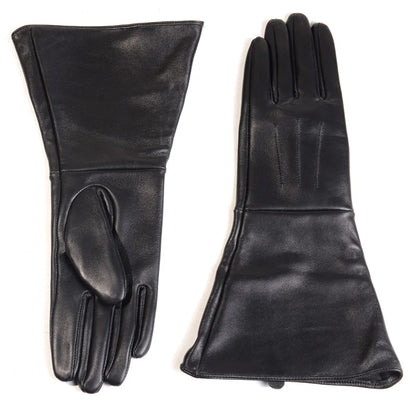 Women's Leather Gauntlet Gloves – Long Cuff Medieval & Renaissance Style