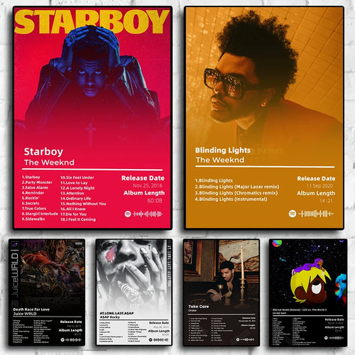 Hip Hop Music Album Poster – Canvas Wall Art Print