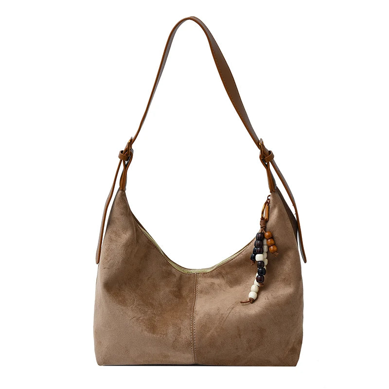 Winter Small Suede Trend Brand Solid Color Shoulder Bags