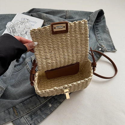Mini Woven Straw Shoulder Bags
