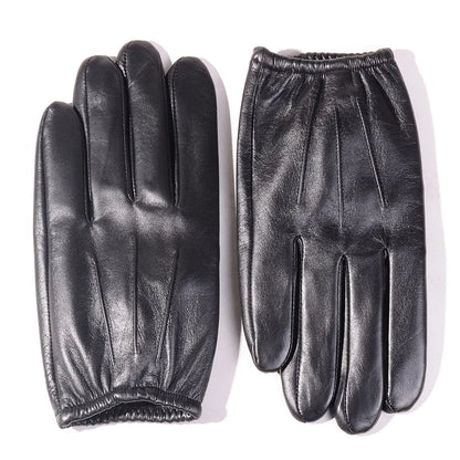 Men's Goatskin Leather Touchscreen Tactical Driving Gloves