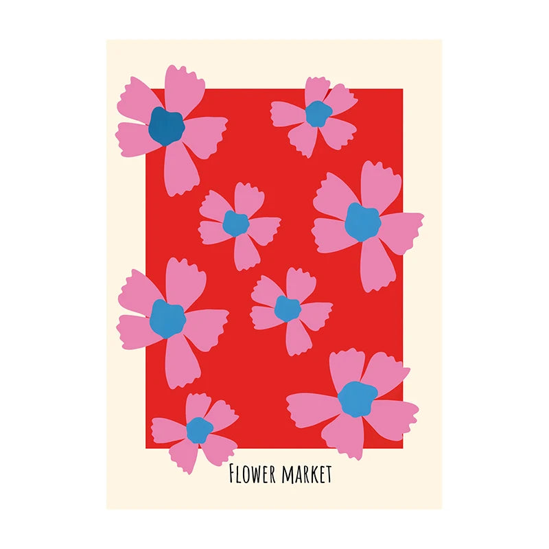 Minimalist Botanical Leaf Art Poster – Matisse-Inspired Wall Decor
