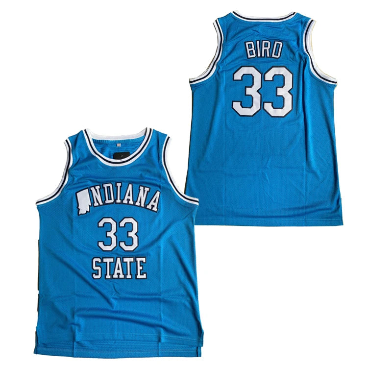 Bird #33 Larry Bird Basketball Jersey – Indiana State & Valley