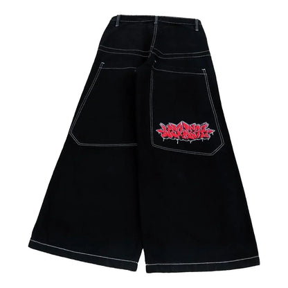 Y2K Men's Streetwear Set – Graphic Embroidered Shorts, Tops & Tracksuits
