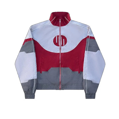 Y2K Color Block Tracksuit Set – Unisex Retro 90s Streetwear