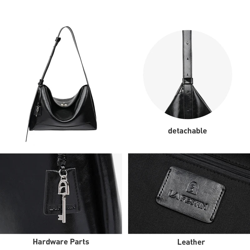 Popular Tote Bags for Women Large Capacity Fashion Leather Bag