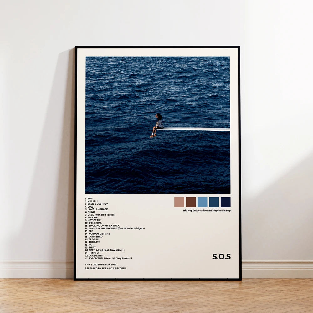 SZA CTRL Album Cover Wall Art Poster Print with Frame