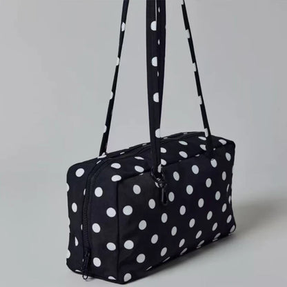Women Eco-friendly Nylon Polka Dot Shoulder Bag