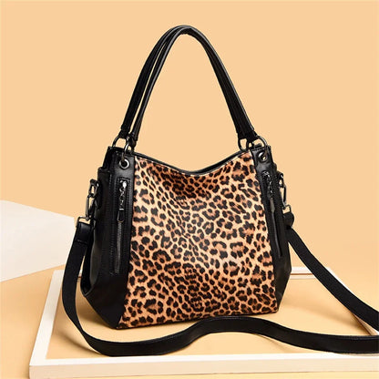 Women's Leopard Bag Luxury Shoulder Crossbody Casual Tote