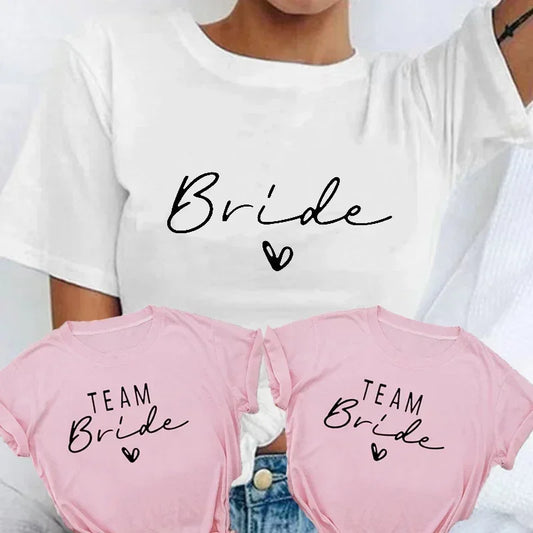 Bride & Bridesmaid Bachelorette Party T-Shirt for Women