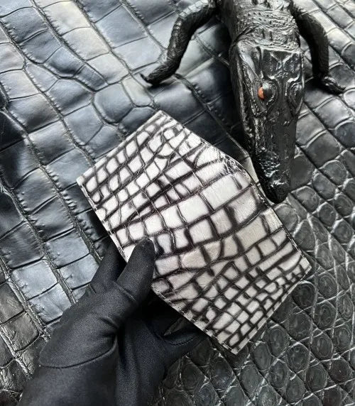 Men's Genuine Crocodile Leather Long Wallet | Luxury Card Organizer