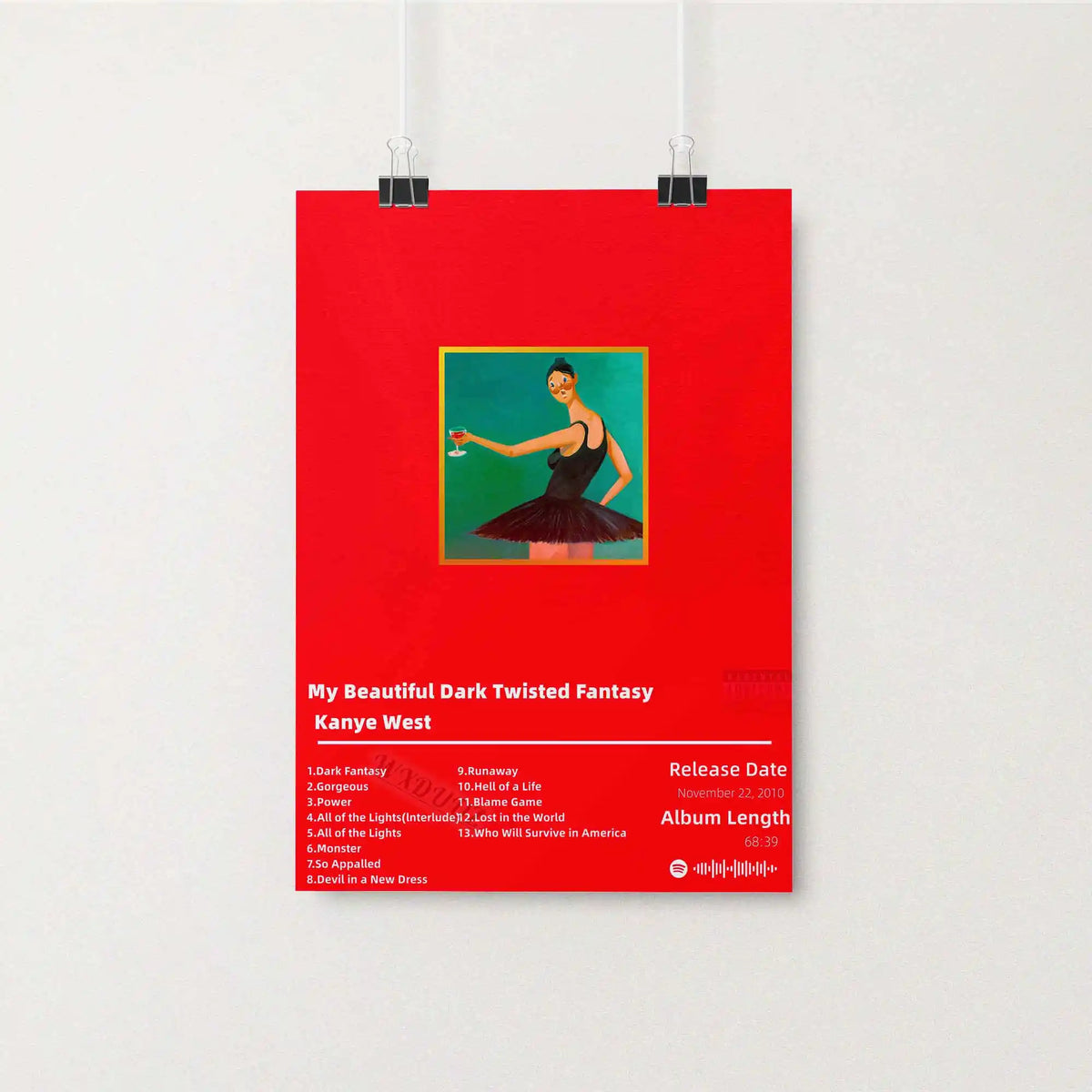 Hip Hop Music Album Poster – Canvas Wall Art Print