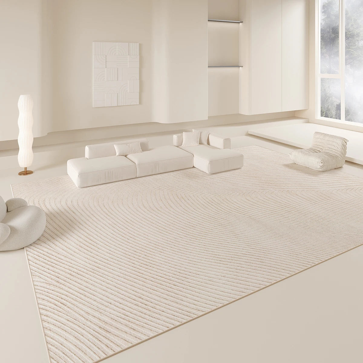 Vikama Modern Minimalist Rug Soft Warm Sound-Absorbing Living Room Sofa Mat Bedside Rug Bedroom Home