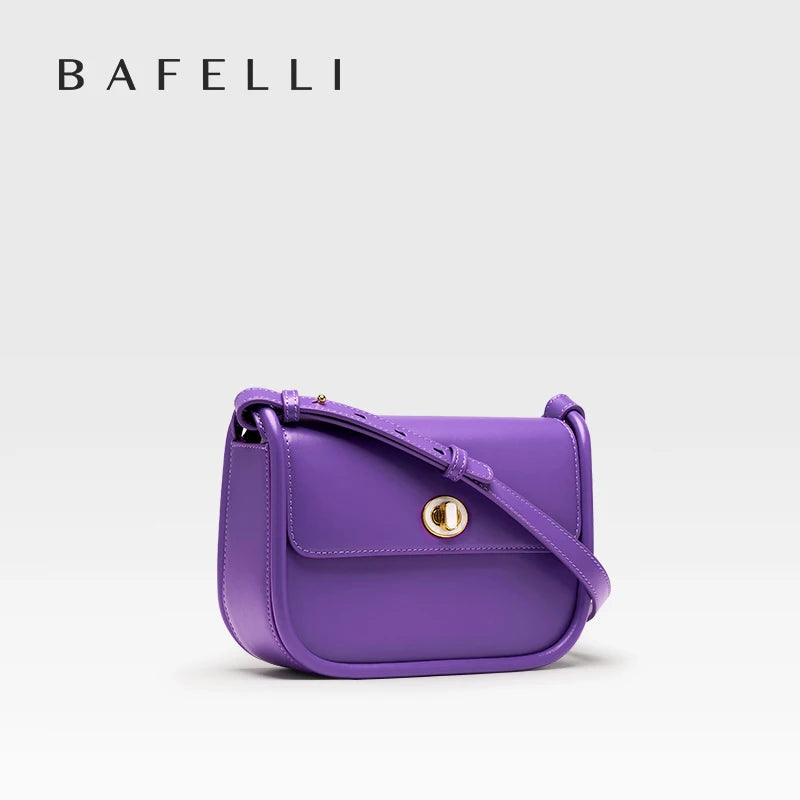 Leather Saddle Crossbody Bag – Women's Designer Shoulder Bag