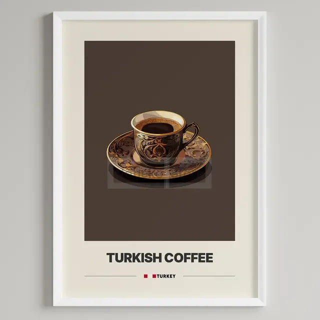 Italian Coffee Minimalist Poster | Cappuccino Espresso Latte Wall Art Print