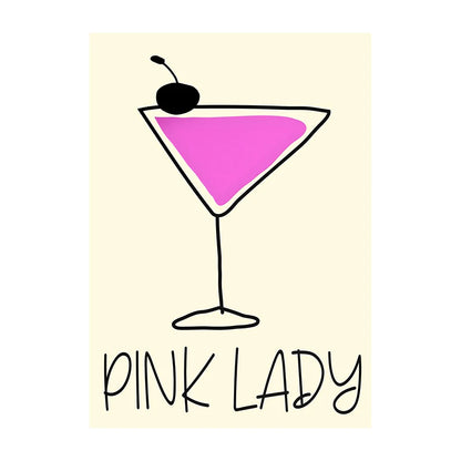 Cocktail & Drinks Wall Art Poster – Retro Minimalist Bar Print