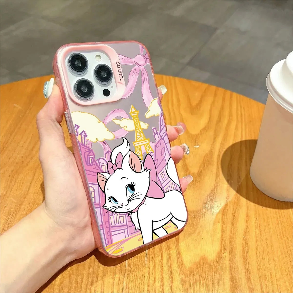 Marie Cat iPhone Case – Cute Cartoon Soft Silicone Cover