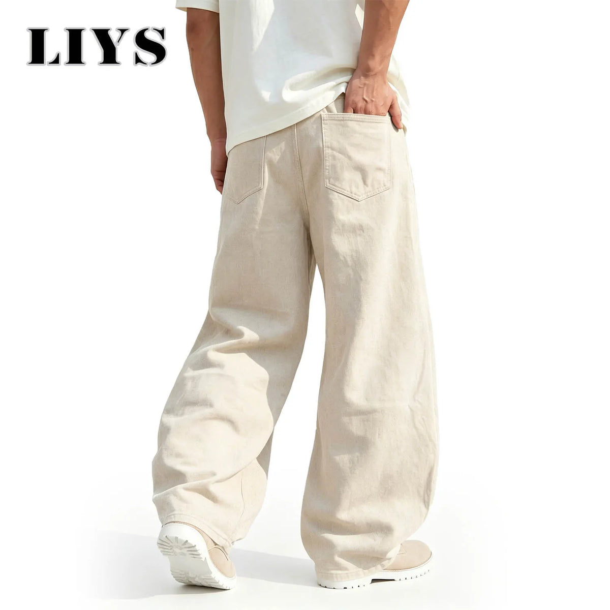 Men's Baggy Wide Leg Denim Jeans – Y2K Streetwear Style
