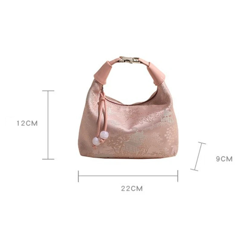 Fashionable Chinese Embroidery Handbag Brand Versatile Shoulder Bag