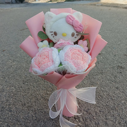 Hello Kitty Plush Bouquet Rose Flower Gift