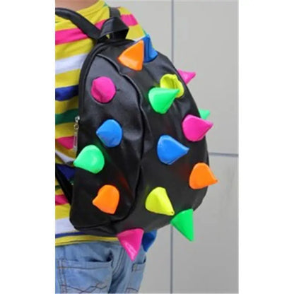 Hedgehog Kids Backpack with 3D Spike Rivets – Cute School Bag for Boys & Girls