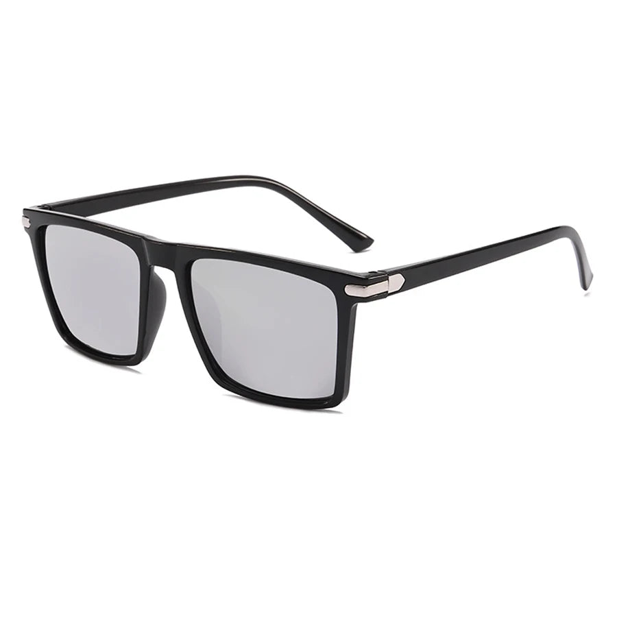 Square Sunglasses – Vintage Mirror Lens Unisex Driving Shades