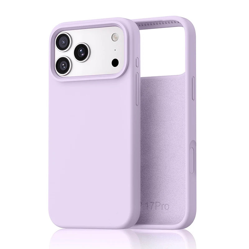 Liquid Silicone iPhone Case – Slim Shockproof Cover for iPhone 13–17 Series