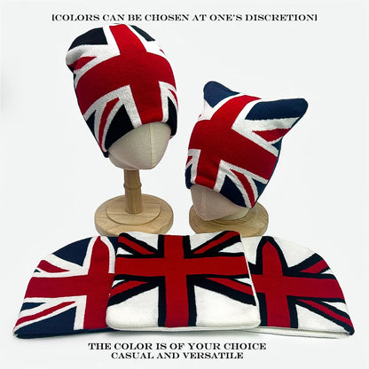 Union Jack Jacquard Beanie Hat – Unisex Streetwear Knit Cap