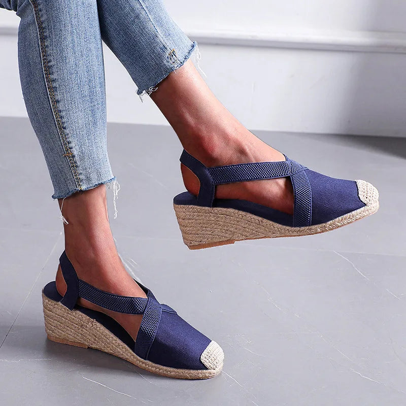 Espadrille Wedge Sandals – Women's Braided Platform Shoes