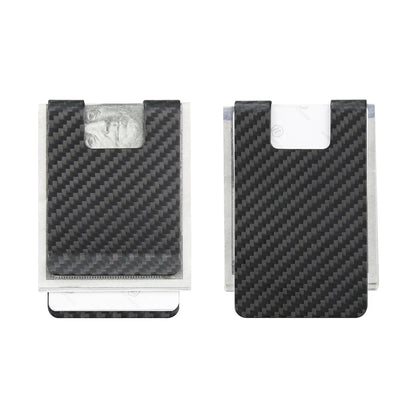 Carbon Fiber Money Clip Wallet – Slim Credit Card Holder