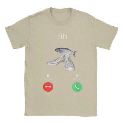 Fish Calling Meme Graphic Tee – Women's Crew Neck Short Sleeve