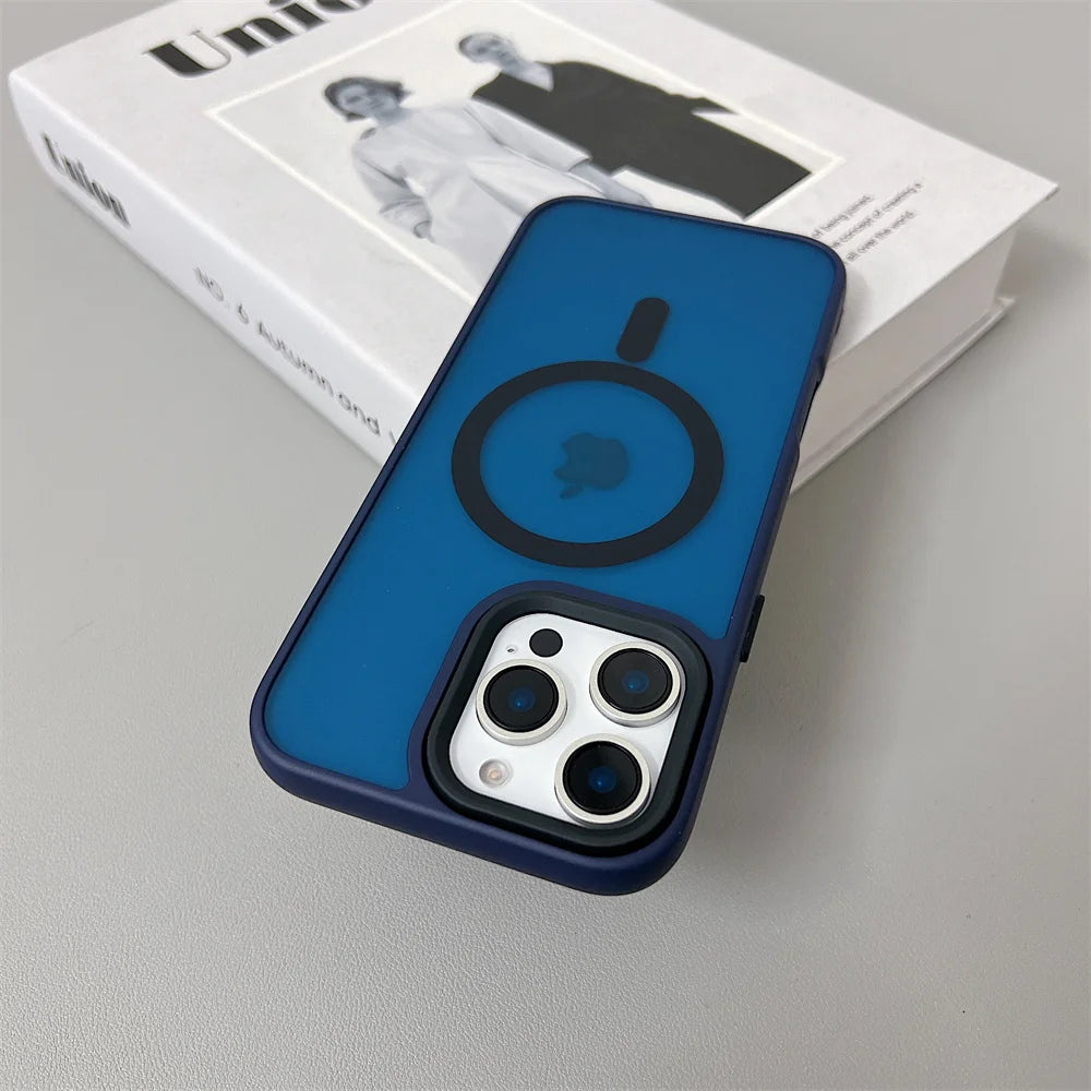 MagSafe iPhone Case – Magnetic Wireless Charging Shockproof Matte Cover