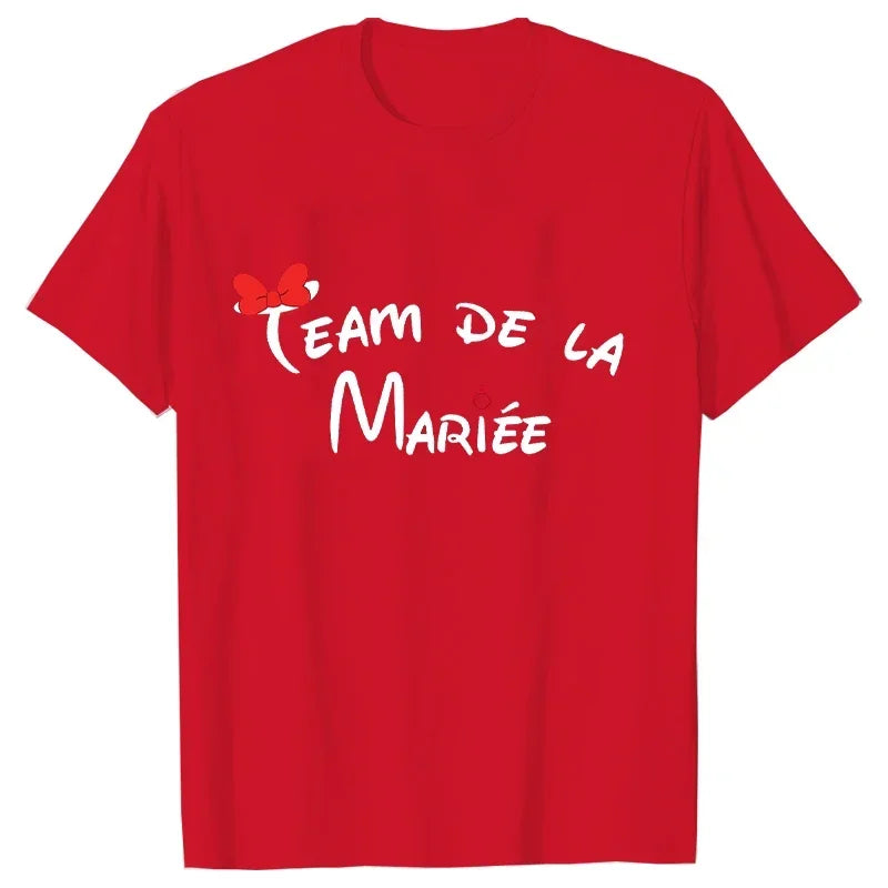 Bachelorette Party T-Shirt Team Bride Squad Women Wedding Tee
