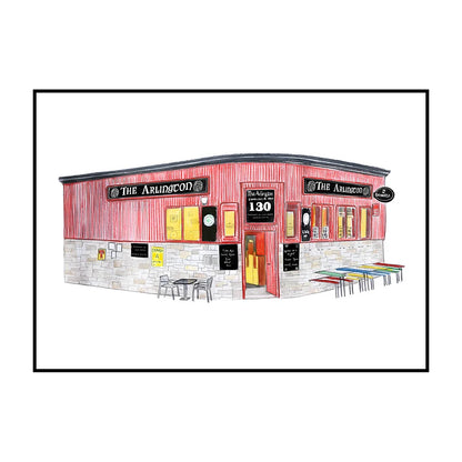 Glasgow Bookshops Wall Art Poster – Watercolor Illustrated Print
