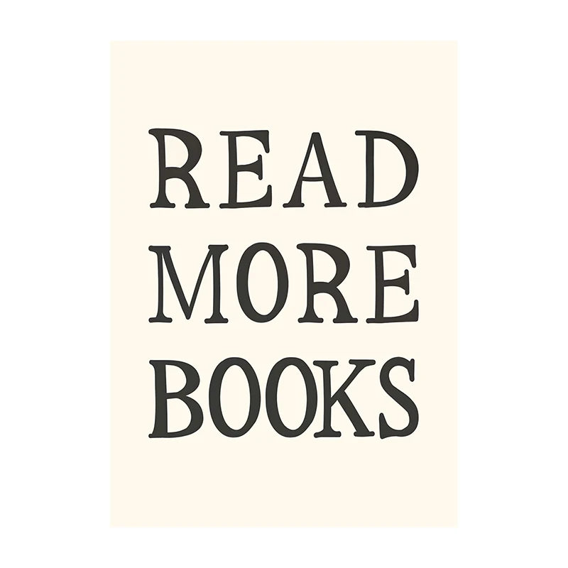 Book Club Wall Art Poster – Retro Reading Print for Book Lovers
