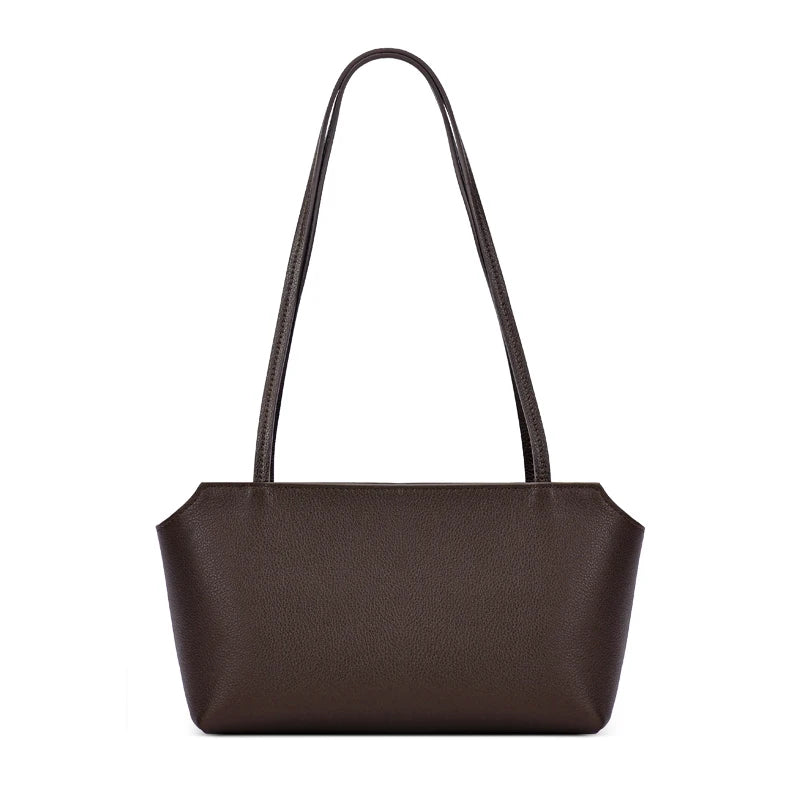 Women's Genuine Cowhide Leather Mini Shoulder Tote Bag
