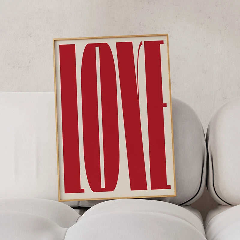 Bold Typography Wall Art Poster – Modern Minimalist Print