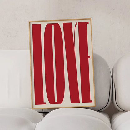 Bold Typography Wall Art Poster – Modern Minimalist Print