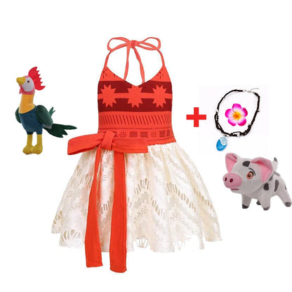 Moana Dress Costume For Girls Halloween Party