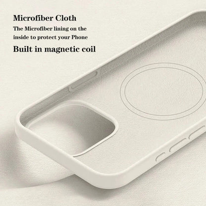 Liquid Silicone MagSafe Case for iPhone 17 16 15 14 13 12 Series