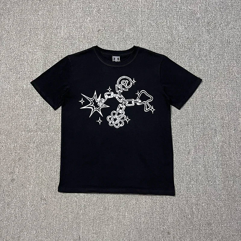 Sun Print Graphic T-Shirt – Casual Cotton Tee for Men & Women