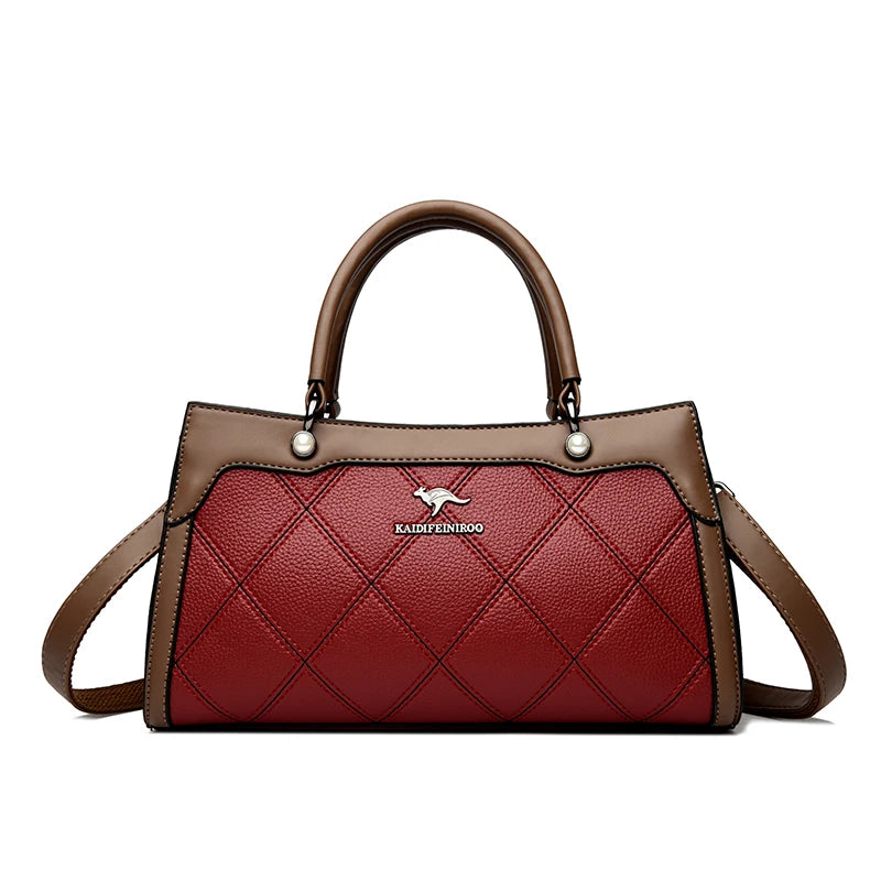 Top Quality Leather Hand Shoulder Bags for Women Luxury Handbags