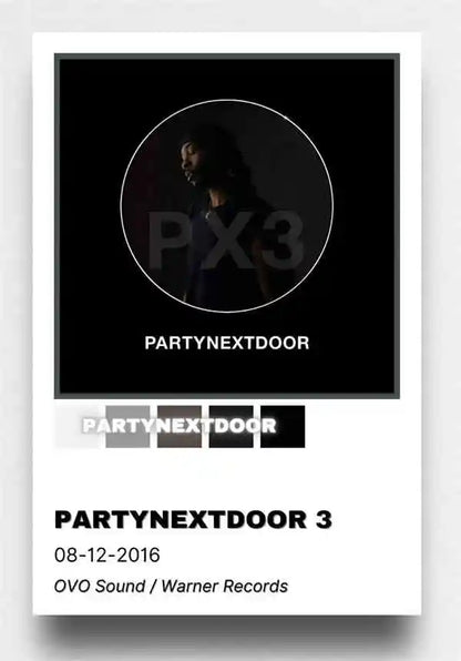 PARTYNEXTDOOR Partymobile Album Cover Poster Wall Art Print