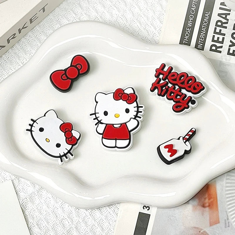 Hello Kitty Bow Shoe Charms Set