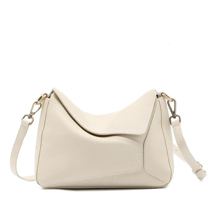 Genuine Cowhide Leather Shoulder Bag for Women – Soft Crossbody Tote