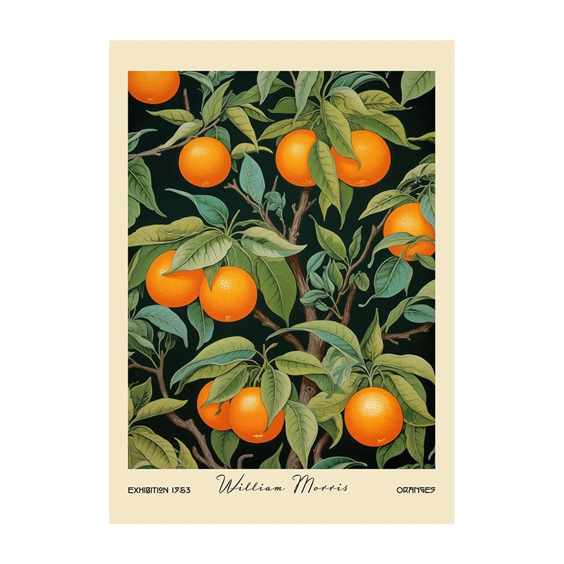 Kitchen Food Canvas Wall Art Poster – Coffee Tea Fruit Prints